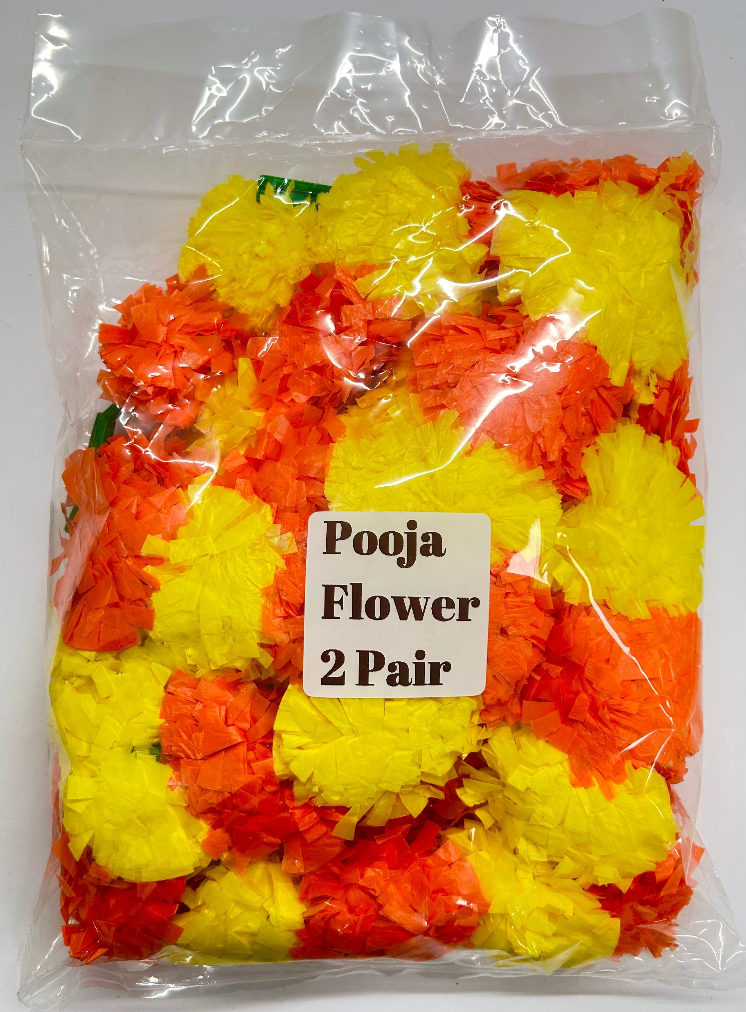 Plastic decorative flowers