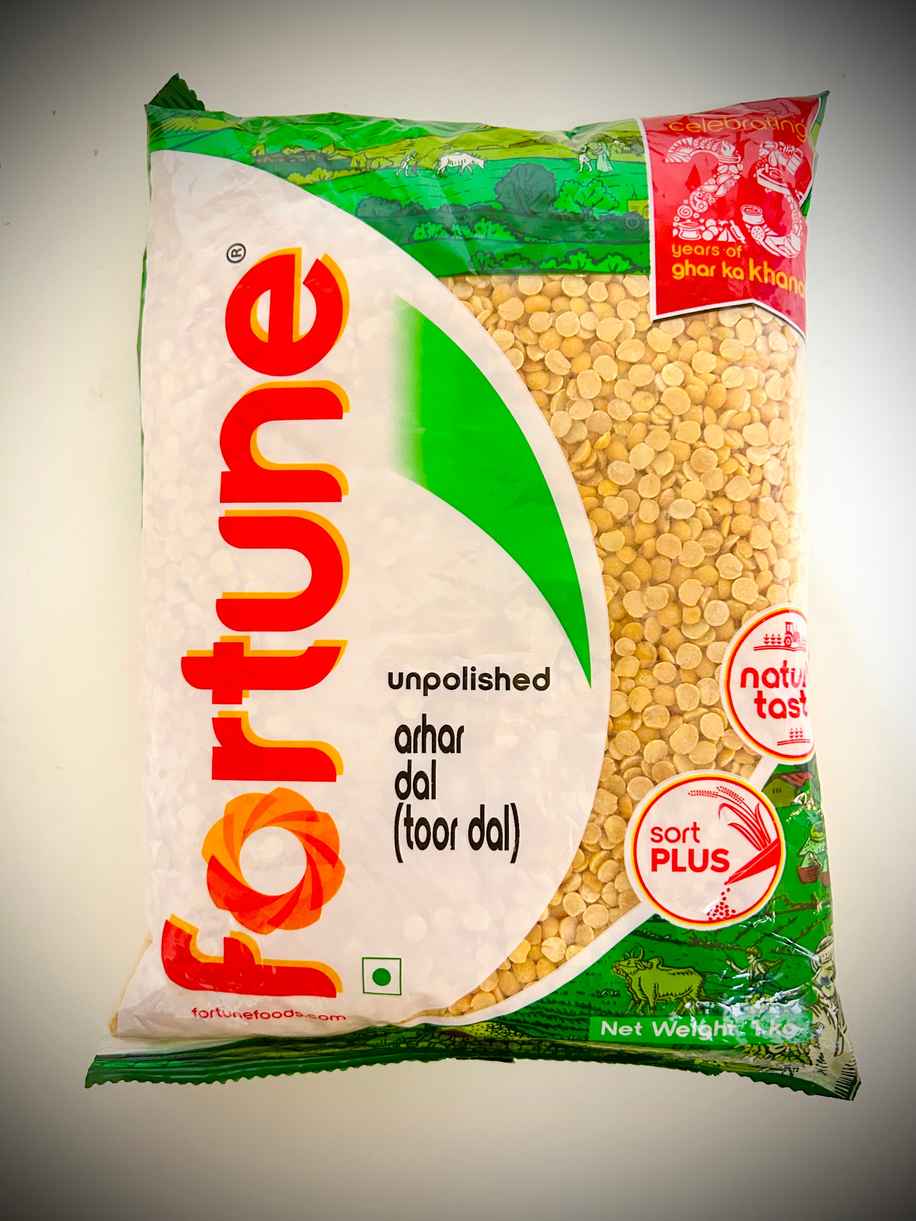 Toor dal (fortune) unpolished 1kil