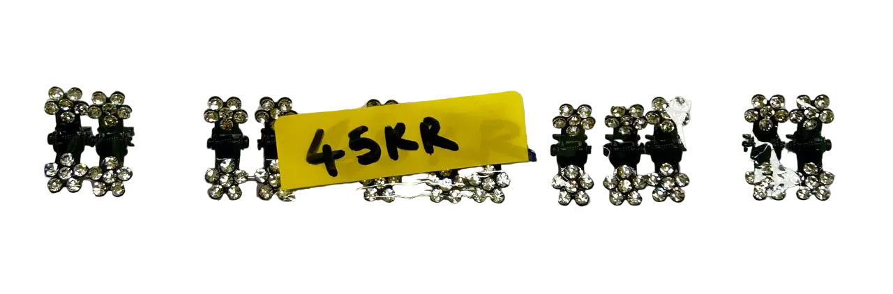 Crystal flowers metal Hair Claws