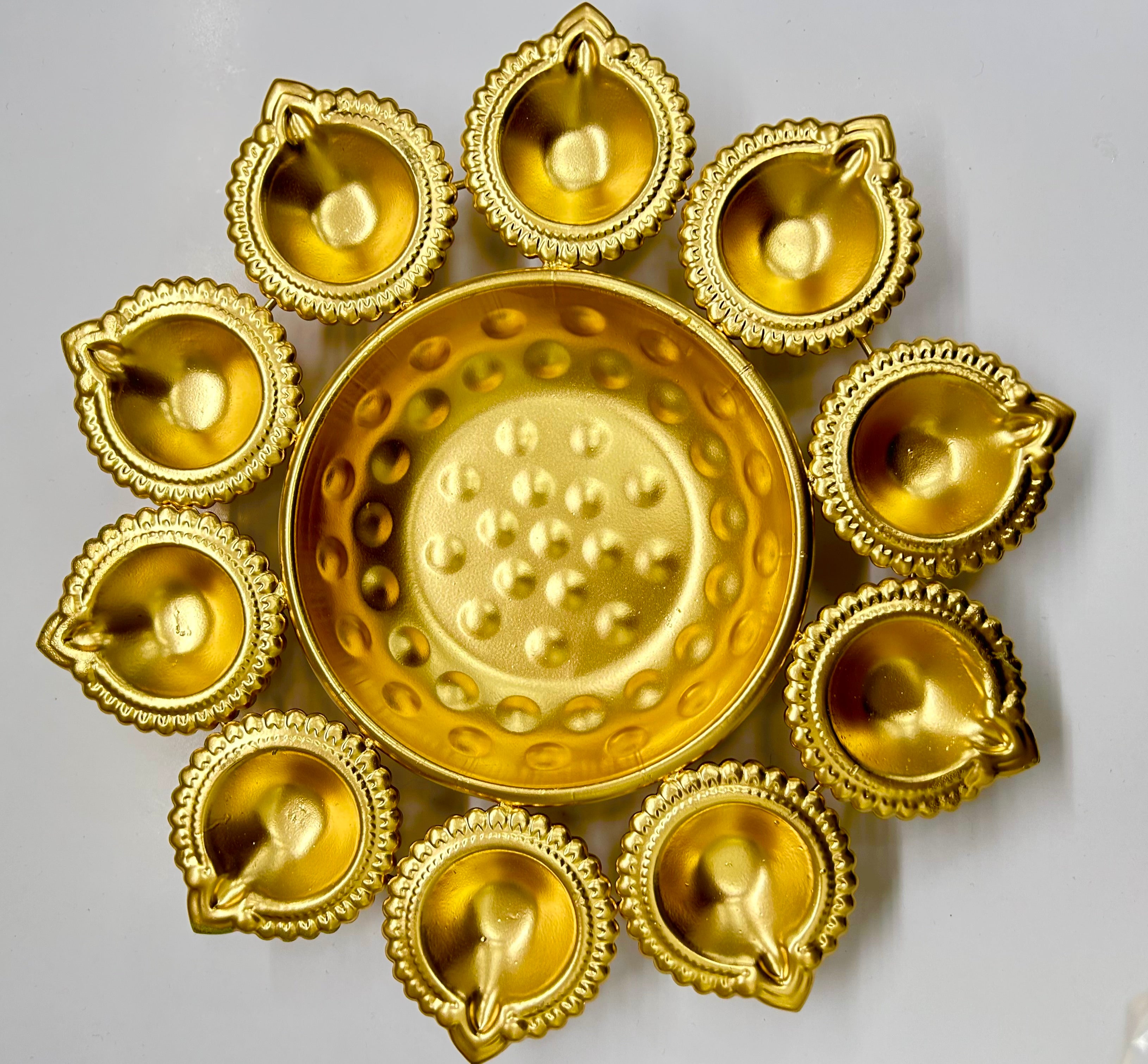 Brass Lamp set for Pooja